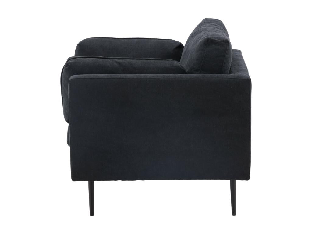 Fauteuil d'appoint noir, 110 x 86 x 84 cm