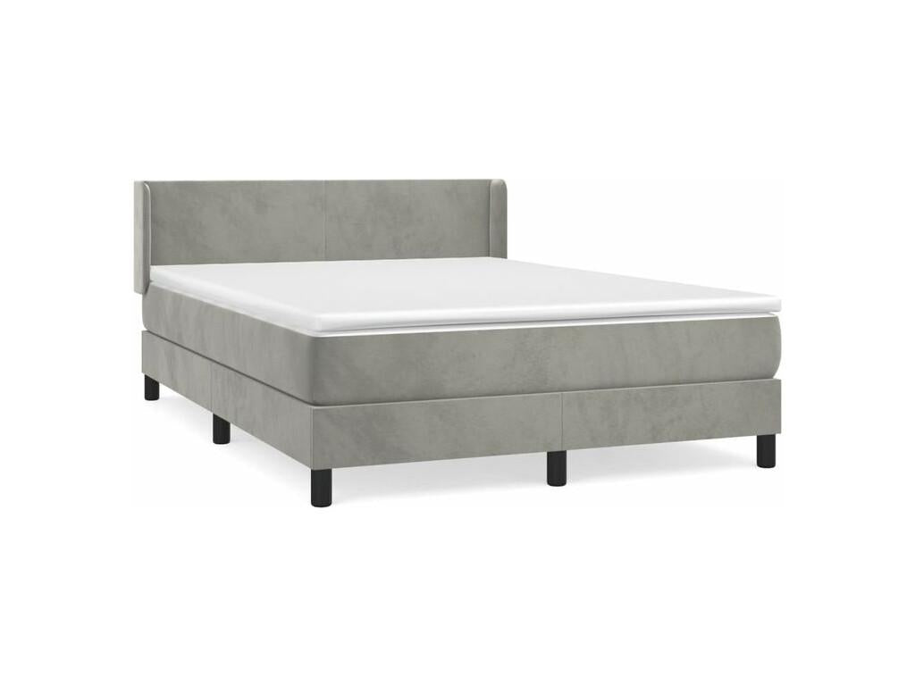 Matelas en velours blanc, 140 x 190 cm