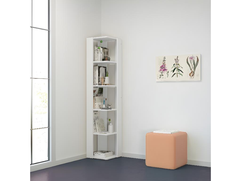 Bibliothèque blanche, 34 x 34 x 161 cm