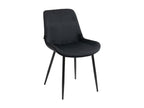 Fauteuil en velours noir