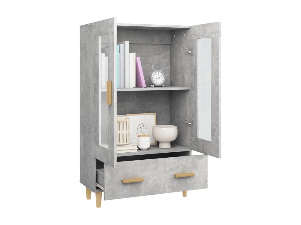Buffet gris, 70 x 31 x 115 cm