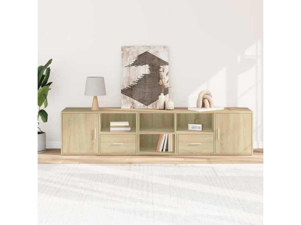 Armoire en chêne brun, 200 x 40 x 45 cm