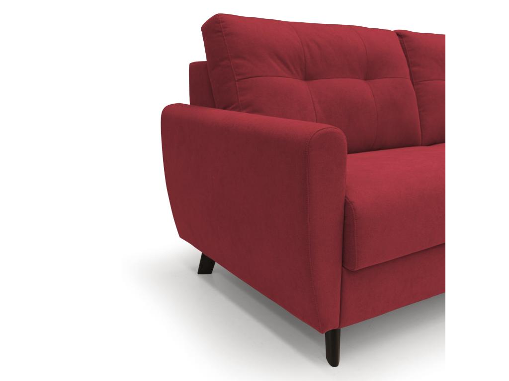 Lit rouge, 140 x 197 cm