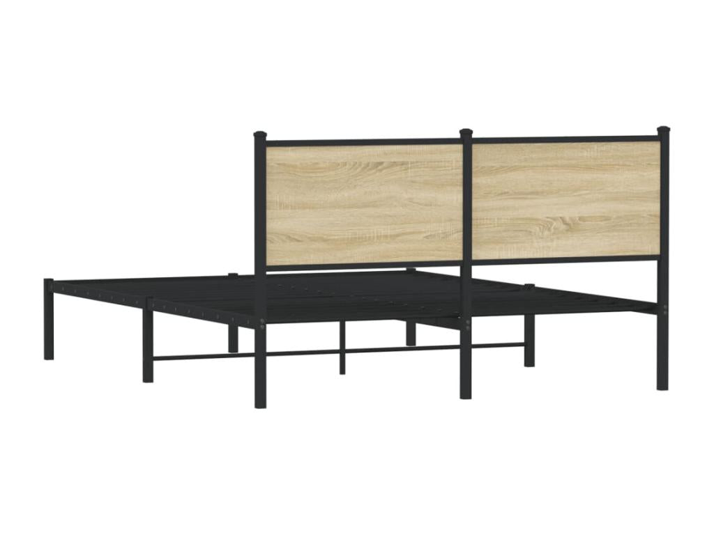 Matelas en bois de chêne brun, 140 x 190 cm