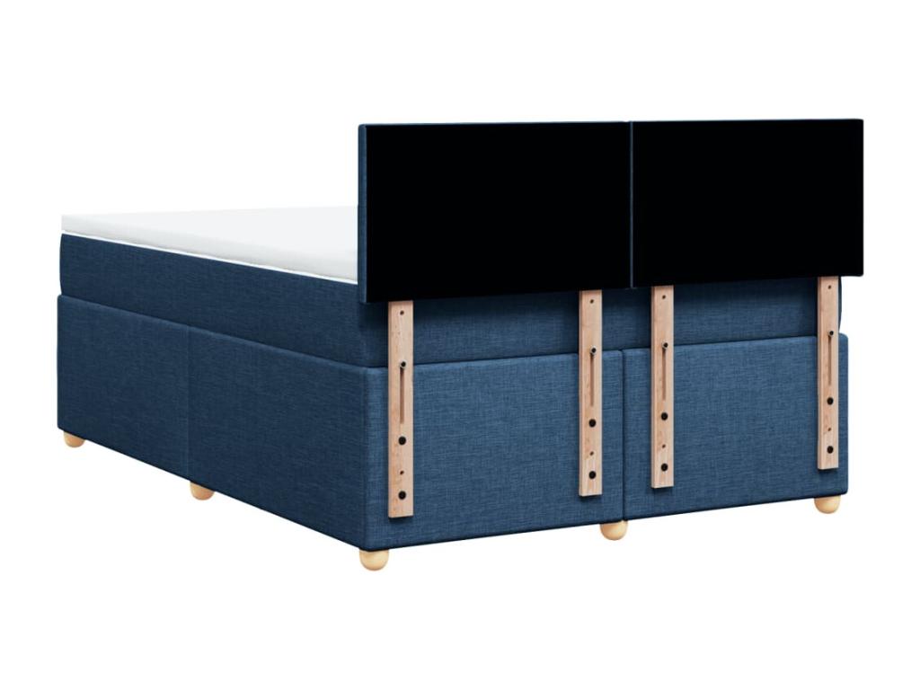 Matelas en tissu bleu, 160 x 200 cm