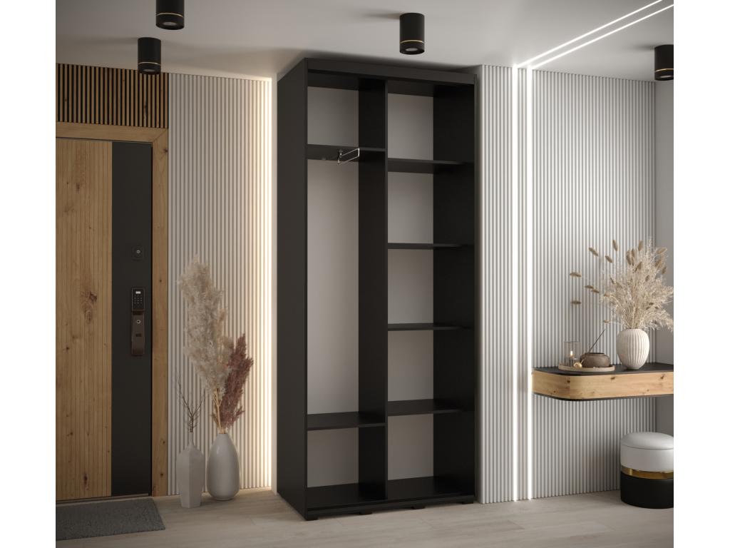 Armoire noire, 120 x 45 x 235,2 cm